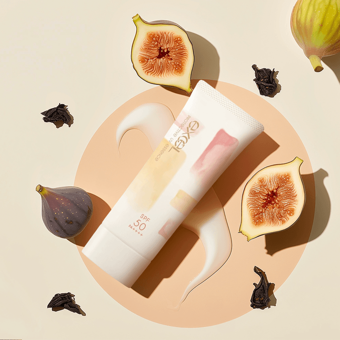 Protective UV Essence Sunscreen SPF 50PA++++ 60g #01Tea&Fig, Waterproof, Moisturizing and Light, Limited Edition