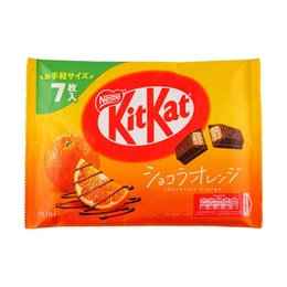 日本NESTLE雀巢  KITKAT奇巧 巧克力威化 巧克力橘子口味 7枚装 【季节限定】