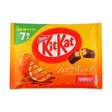 Kitkat Chocolate Wafer Biscuit Bar,Orange Chocolate Flavor,7pc