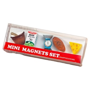 [중국에서 온 다이렉트 메일] FOXTAIL 시뮬레이션 음식 장난감 냉장고 자석 자석 포함 대형 미니어처 레진 선물 - 미니 우유 빵 세트 1*|예상 도착 시간 3-4주