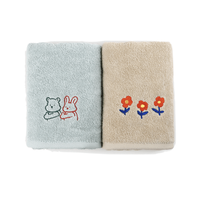 韩国 DAILYLIKE 标志刺绣毛巾 My Buddy 2 sheets