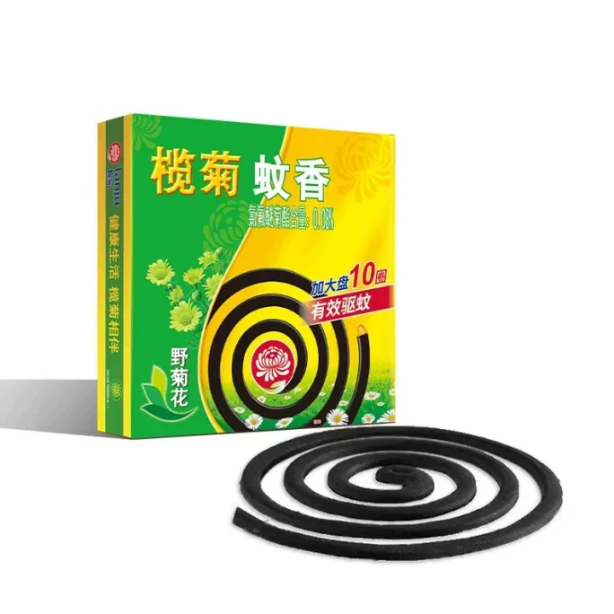 榄菊 蚊香盘香 驱蚊家用 无烟易拆 艾草清香不刺鼻  艾草蚊香10圈