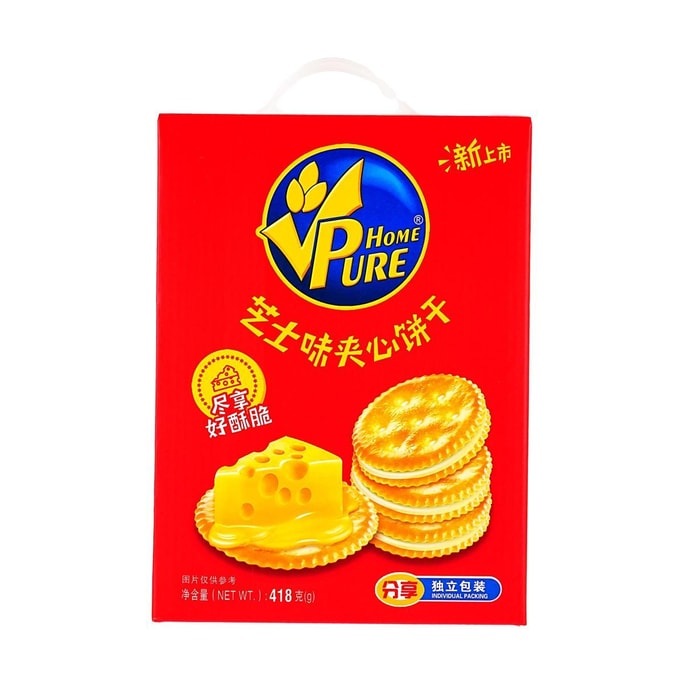 香港家乡纯 芝士味夹心饼干 418g