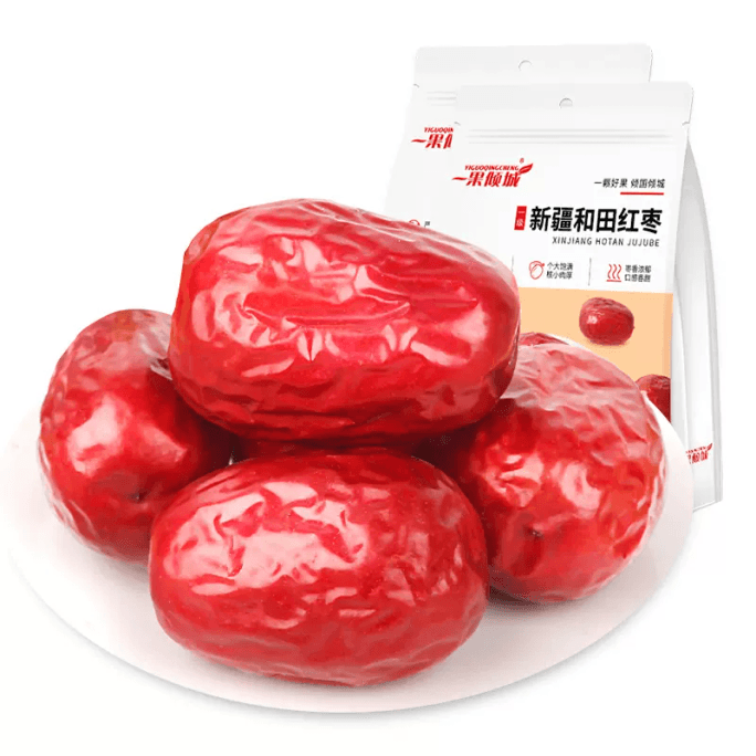 One-Fruit QingCheng Grade I Hotan Jujube 500g Extra-large  Junzao Dried Fruit Xinjiang Jujube