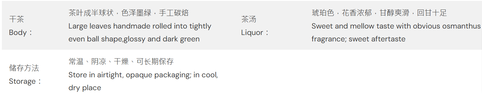 【美国直邮】 美国 永合丰 台湾鹿谷冻顶乌龙茶 #1350