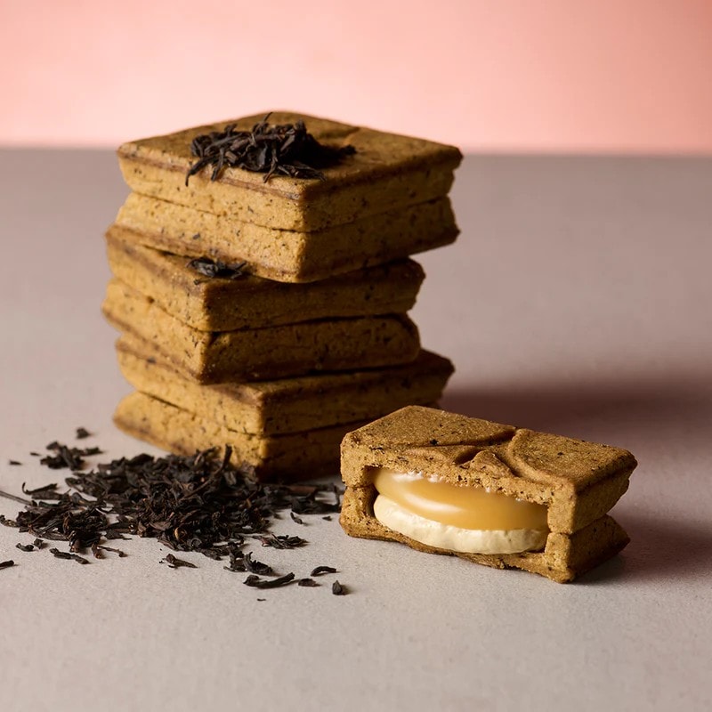 【日本直邮】 日本 press butter sand 人气网红饼干 伴手礼 日式红茶伯爵风味 黄油夹心饼干 5枚装