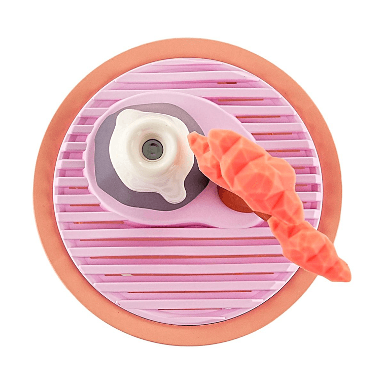 가로형 가습기, USB 전원, 핑크색, 귀여운 디자인, 12.5×12.5×14.3cm 3