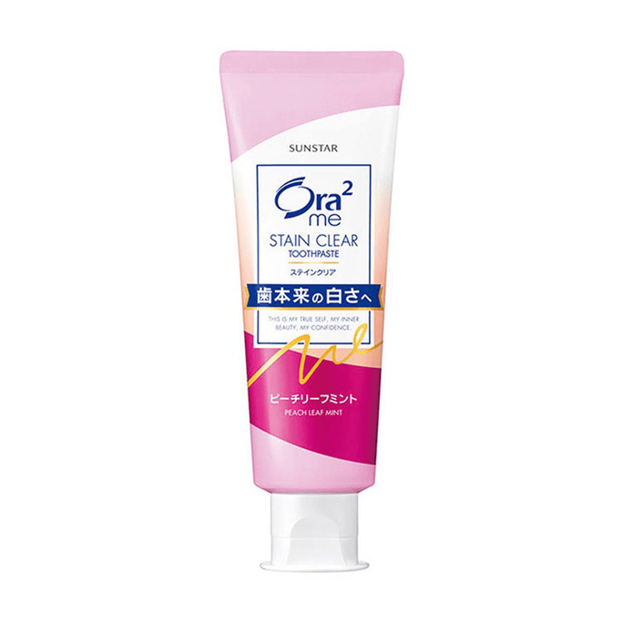 【日本からの直送】Ora2 Haole Teeth スイートフルーティーホワイトニング歯磨き粉 130g フレッシュピーチミント味