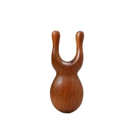 Little Frog Massager Golden Rosewood 1 Piece Rosewood Massager Eye, Nose Bridge, and Ear Scraping Facial Lifting Meridian Stimulation Tool