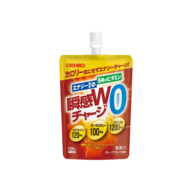 商品详情 - 【提神充能】日本ORIHIRO 0卡能量果冻 130g - image  0