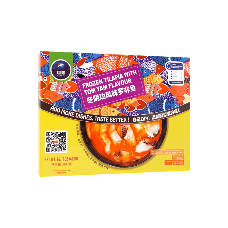 XIANGTAI 【Frozen】Tilapia with Tom Yam Flavor 400g Yami