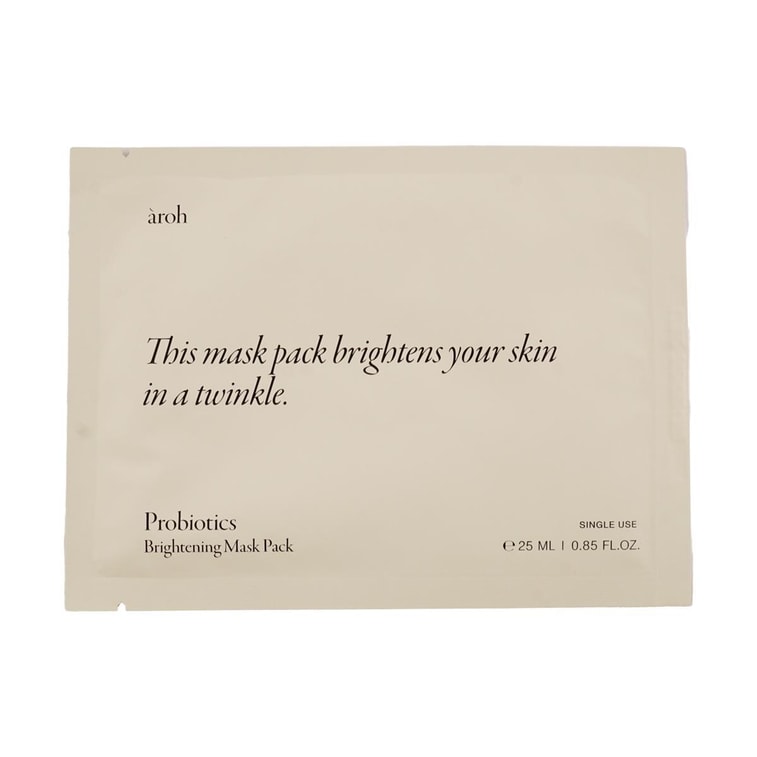 韓國AROH 乳酸菌優格白皙面膜 祛黃提亮 柔順細嫩 曬黑急救 25ml 10片入 3