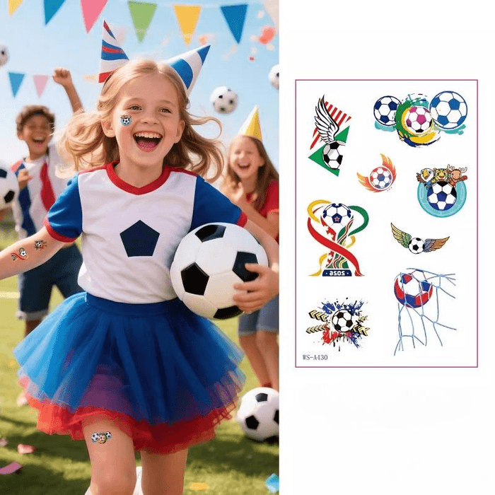2026 World Cup Children's Tattoo Stickers Sports Party Fan Party Facial Stickers Decoration 76 * 12mm * 1 piece