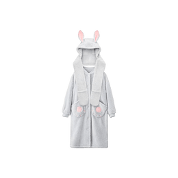 Women's Cozy Plush Robe 520C Rabbit L