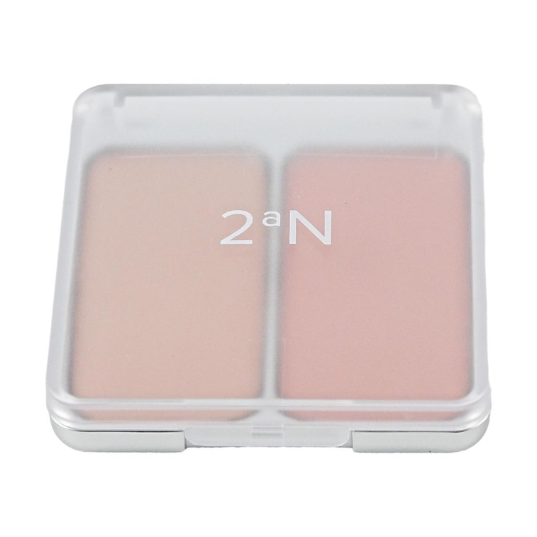 韩国2AN 双色腮红 低饱和 暖色调 微闪低调日常 微收缩色 #8 Nude Haze 裸米色+裸玫瑰色 4.5g*2 4