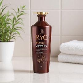 韩国RYO吕 洪真丹红参营养洗发水 棕吕 820ml 补水保湿 头皮强化