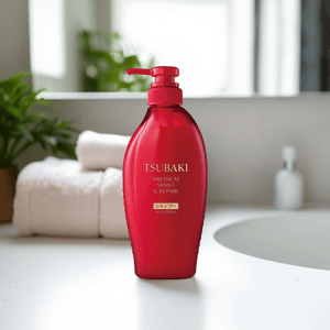 日本FINETODAY TSUBAKI丝蓓绮 红椿全新升级 沁润臻致滋润洗发水 450ml 高保湿&修复【李圣经代言】