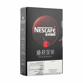 大陆版NESTLE雀巢  100%深烘黑咖啡 速溶咖啡 14.4g