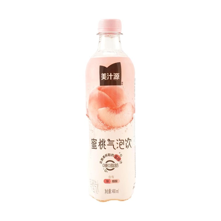 Effervescent Peach Sparkling Drink, Sugar-Free, Fat-Free, Refreshing Fruit-Flavored Soda, 16.23oz 3
