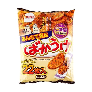 Baked Rice Crackers,Black Sesame Soy Sauce Flavor,4.65 oz