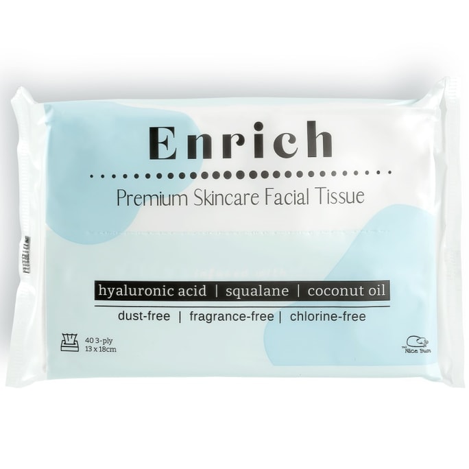  Enrich 奢華保濕乳霜柔紙巾 40抽 三層加厚 滋潤柔護 不掉屑 不傷膚 適合敏感肌膚