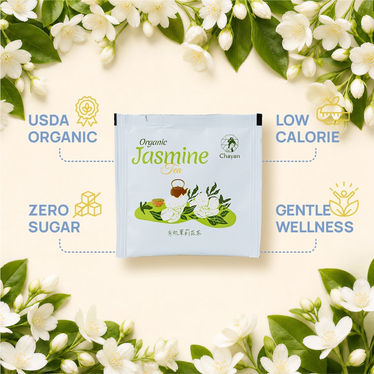 Organic Jasmine Flavored Green Tea, 2g*20pack 5