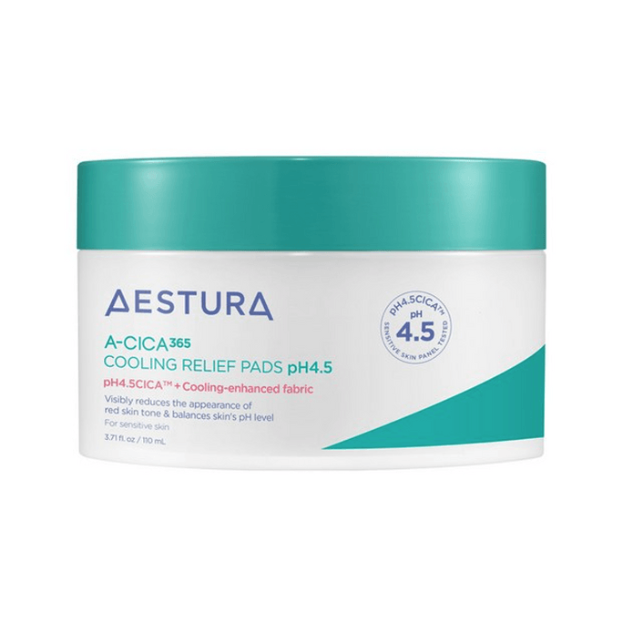 【韓国直輸入】 韓国 AESTURA 瑷丝特兰 Acica365 クールダウン鎮静シートマスク pH4.5 3.72 fl oz (110ml, 60枚)