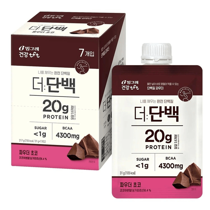 【Expédition directe de Corée】 Corée BINGGRAE Sachet de poudre de protéines 32g 1 pièce Poudre de protéines saveur céréales diverses * 3 sachets