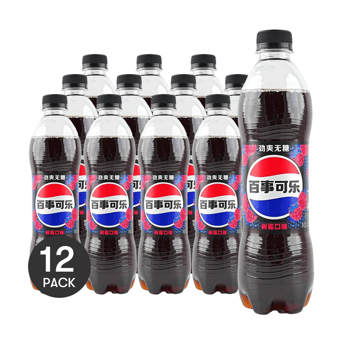 Cola Sugar Free Raspberry Bottled 16.9 fl oz*12【12 Packs】
