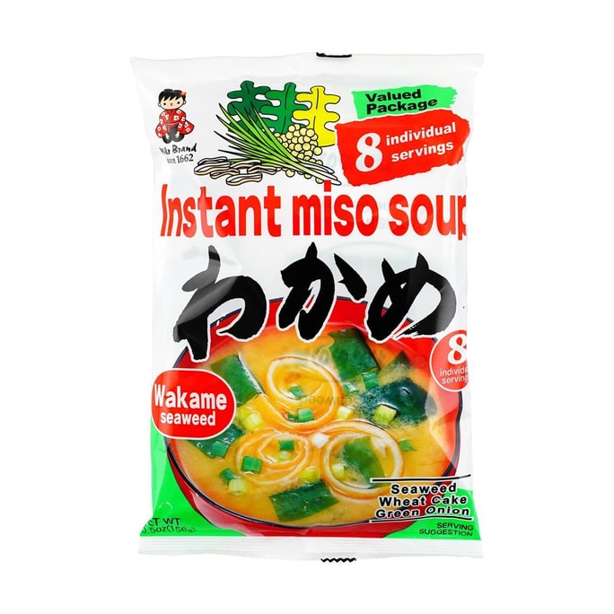 インスタントみそ汁（わかめ・8食入り）5.5oz