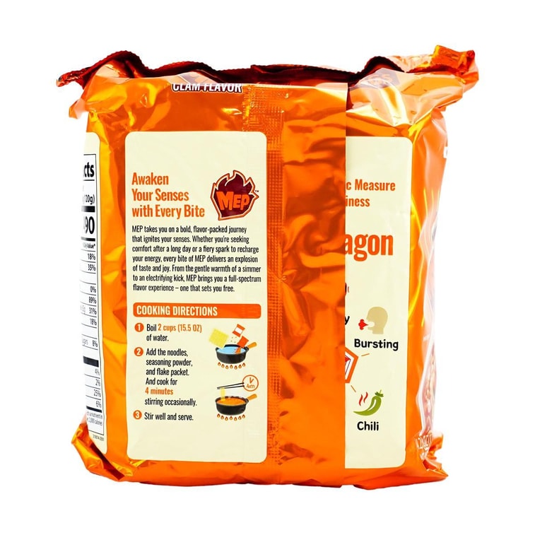 Mep Ramen ,Garlic and Clam Flavor Ramen, Multi, 4p , 16.92 oz 8