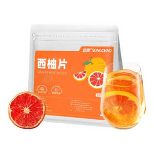 【中国直邮】 颂潮 【酸酸甜甜】西柚片水果茶搭柠檬干冷泡100g*1袋