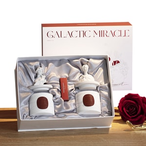 【中国直邮】 HSPM 新款艺术感神像香薰蜡烛礼盒 【女神像 小苍兰】+【男神像 乌木沉香】 F