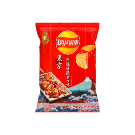 【东京风味限定款】台湾LAYS乐事 薯片 东京照烧烤鸡串口味 59.5g