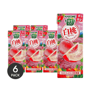 ベジタブルライフ100 白桃＆にんじんジュース、ヘルシーサラダドレッシング、6.59液量オンス×6【6パック】