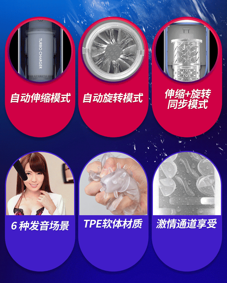 【中國直郵】 香港 雷霆 夢想女神飛機杯全自動男用伸縮旋轉自慰男性電動成人情趣用品神器熟女1個裝