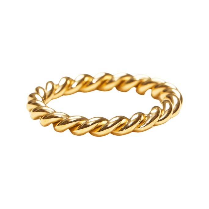 Simple Twist Band Ring US6