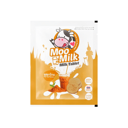Moomilk Milk Tablets - Thai Tea Flavor, High Vitamin A & Calcium, 0.88oz