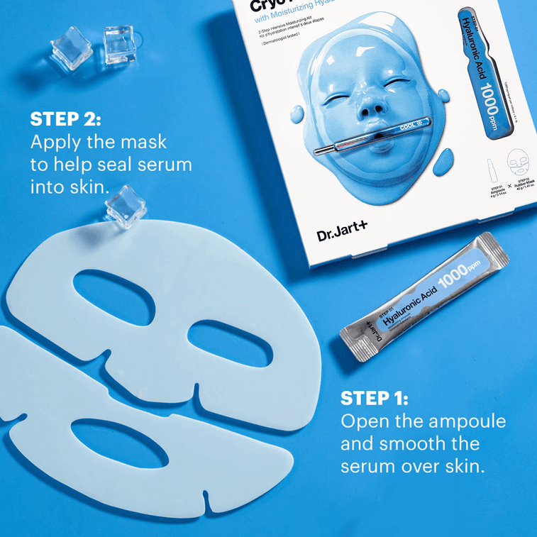 韓國DR.JART+蒂佳婷 娃娃臉玻尿酸保濕面膜兩部曲 安瓶精華+橡膠面膜 1組入 4