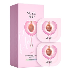 Soft Moisturizing Repairing Hair Mask 12g*6 Pcs Improve Dry Dry Hair Hydrate Moisturize Portable - Peach 1Pc