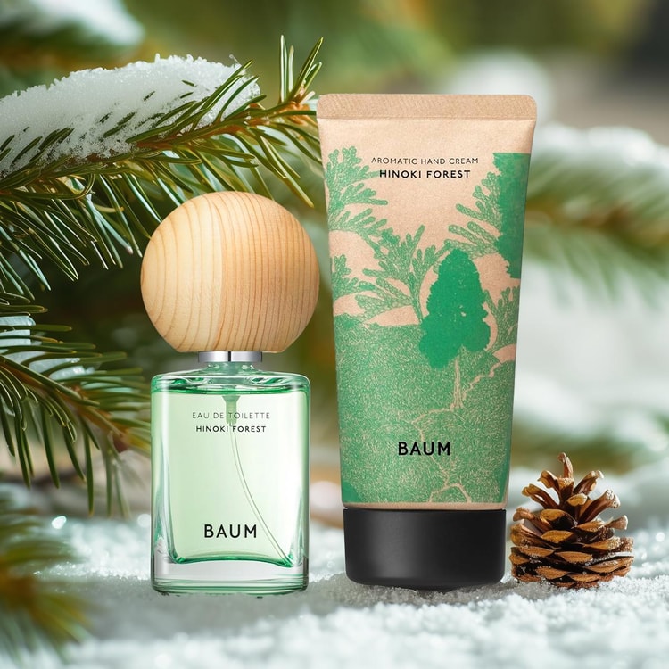 BAUM Aromatic Hand Cream 2.65oz.+EDT Perfume 2.03fl.oz. Hinoki Forest【2024  Christmas Limited Edition】 - Yamibuy.com