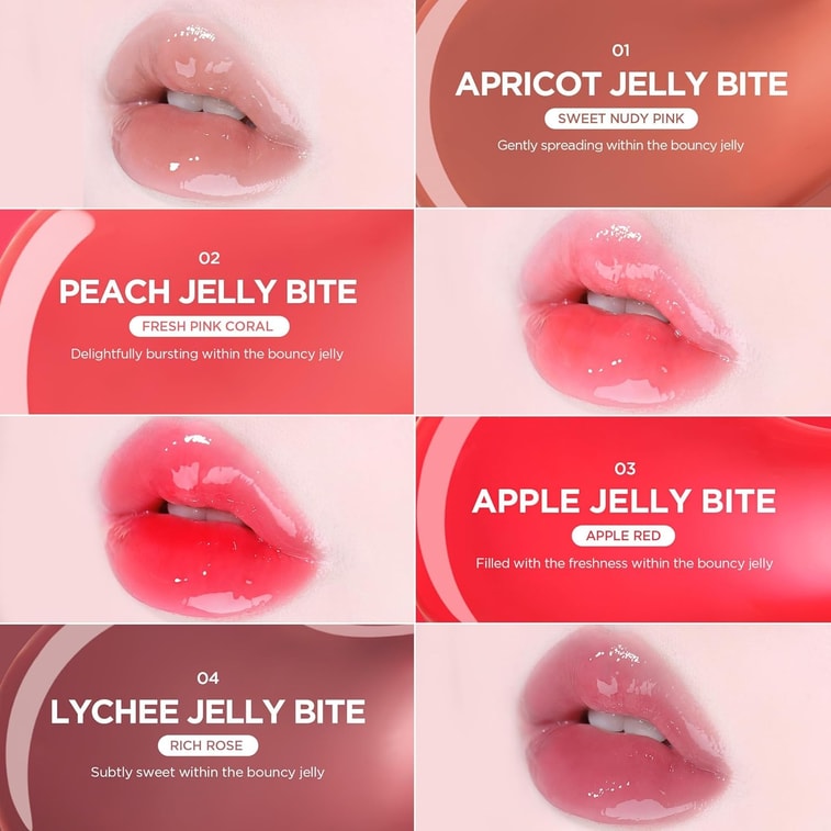 Tangle Jelly Balm Lip GlossHigh Shine · Plumping Effect · Jelly Texture · 9ml 01.Apricot Jelly Bite 5