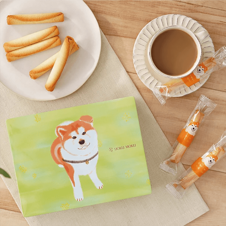 【日本直郵】 日本 Yoku Moku 忠犬八公 蛋捲禮盒 16枚 5