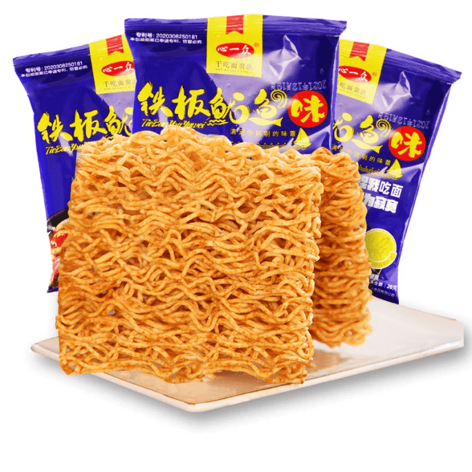 Iron plate squid flavored crispy noodles 21g*3bag