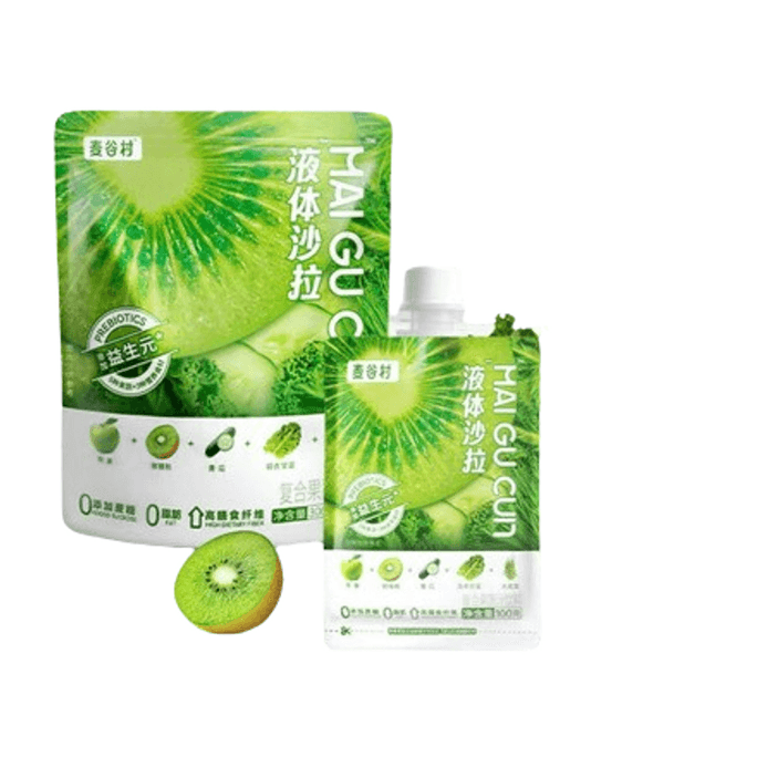 Liquid salad 0 fat kale nfc raw fruit and vegetable juice Dietary fiber light liquid meal staple 300g/ bag