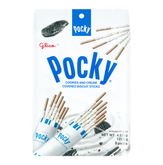Cookies & Cream Pocky Cookie Sticks - Family Pack, 9 Packs, 4.57oz