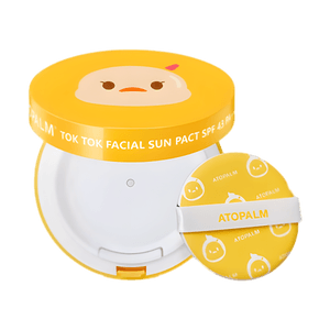 Tok Tok Facial Sun Pact Sunscreen Cushion for Kids Spf43 Pa+++ 0.53 oz
