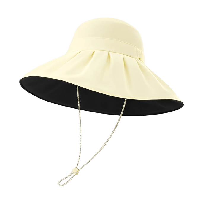 돔 시리즈 여성용 야외 자외선 차단 어부 모자 푸딩 옐로우
