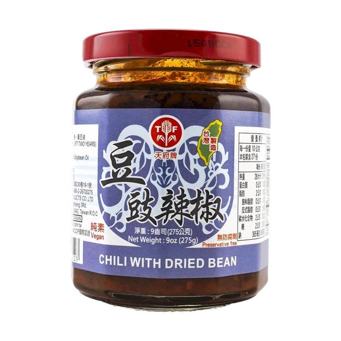 台灣天府牌 豆豉辣椒 275g