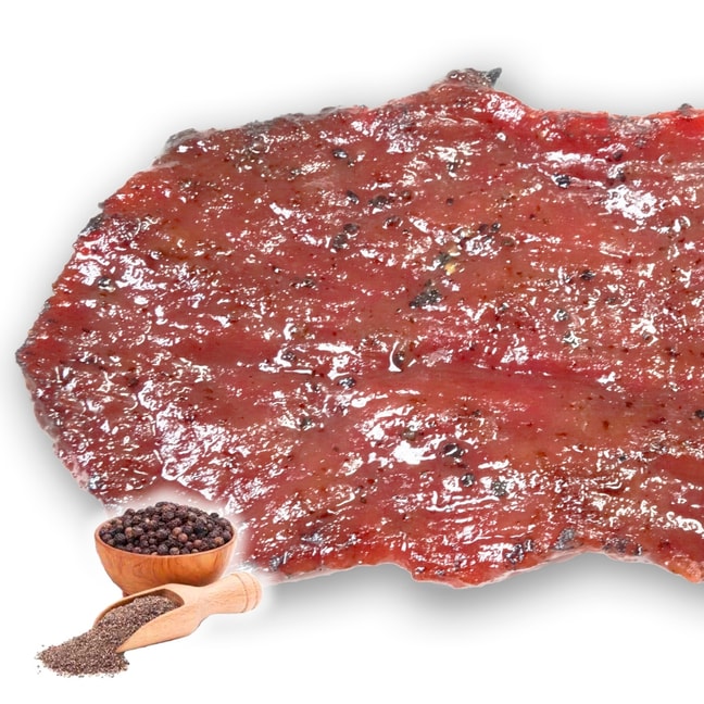 Fired-Grilled Beef Jerky (Black Pepper flavor 8 ounce) authentic Singapore-style jerky 226g